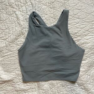 Athleta Women’s Conscious Crop Bra in Storm Cloud Great Condition size medium